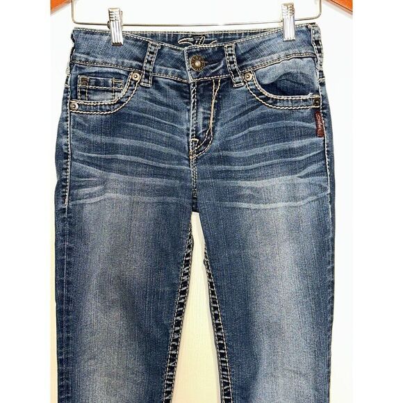 Silver Jeans SUKI Capri Cropped Jeans Size 26 - Picture 3 of 15